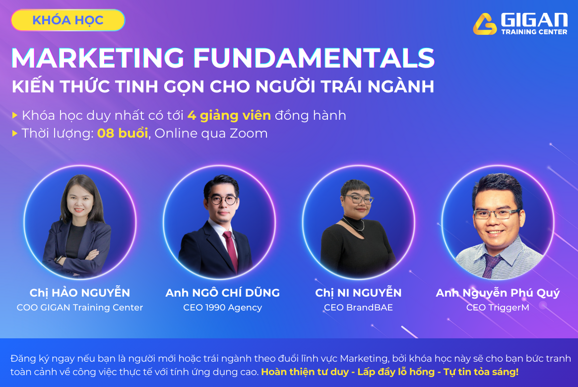 Khóa học Marketing Fundamentals - Kiến thức tinh gọn cho người trái ngành
